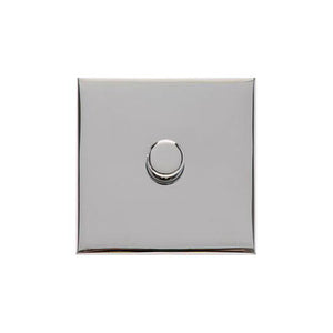 Winchester Range Polished Chrome Switches & Sockets, W02 - 1 Gang Dimmer 250 watts (Compatible with halogen/ incandescent bulbs) by Heritage Brass By M-Marcus