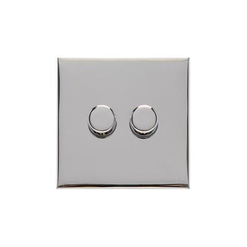 Winchester Range Polished Chrome Switches & Sockets, W02 - 2G Multi Location Secondary Dimmer by Heritage Brass By M-Marcus