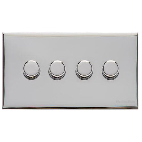 Winchester Range Polished Chrome Switches & Sockets, W02 - 4G Multi Location Primary Dimmer by Heritage Brass By M-Marcus