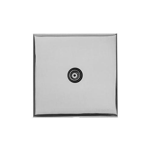 Winchester Range Polished Chrome Switches & Sockets, W02 - 1 Gang Isolated TV Coaxial Socket by Heritage Brass By M-Marcus