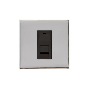 Winchester Range Polished Chrome Switches & Sockets, W02 - 1 Gang RJ11 by Heritage Brass By M-Marcus