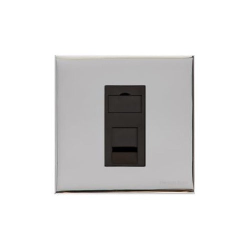 Winchester Range Polished Chrome Switches & Sockets, W02 - 1 Gang RJ11 by Heritage Brass By M-Marcus