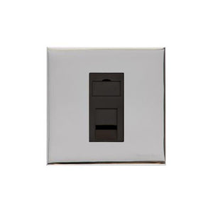 Winchester Range Polished Chrome Switches & Sockets, W02 - 1 Gang RJ11 by Heritage Brass By M-Marcus