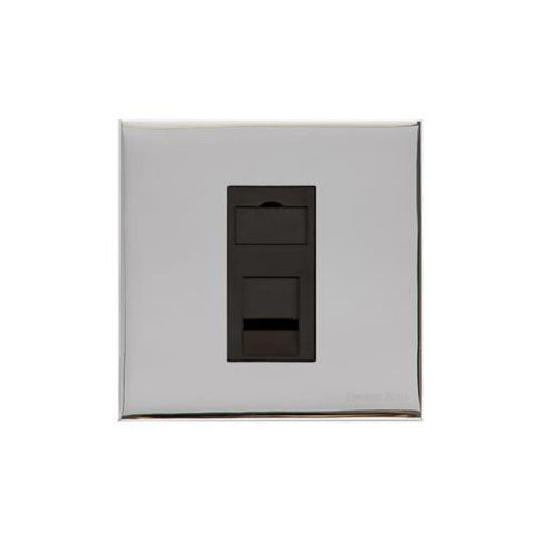 Winchester Range Polished Chrome Switches & Sockets, W02 - 1 Gang RJ11 by Heritage Brass By M-Marcus