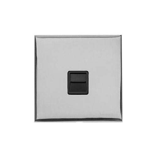 Winchester Range Polished Chrome Switches & Sockets, W02 - 1 Gang Secondary Line Socket by Heritage Brass By M-Marcus