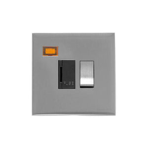 Winchester Range Satin Chrome Switches & Sockets, W03 - Switched Spur with Neon (13 Amp) by Heritage Brass By M-Marcus