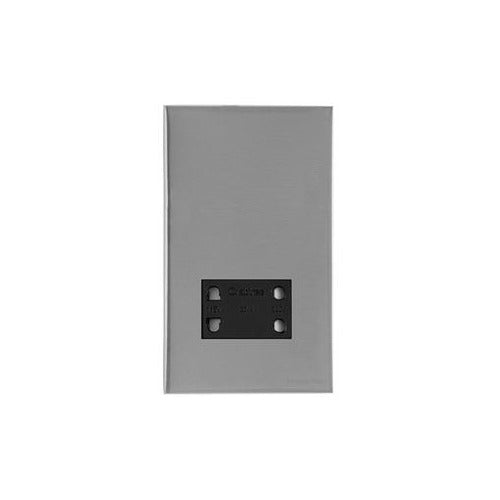Winchester Range Satin Chrome Switches & Sockets, W03 - Shaver Socket Output Voltage 110/240V by Heritage Brass By M-Marcus