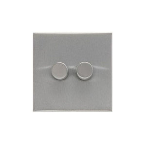 Winchester Range Satin Chrome Switches & Sockets, W03 - 2G Multi Location Primary Dimmer by Heritage Brass By M-Marcus