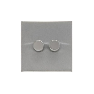 Winchester Range Satin Chrome Switches & Sockets, W03 - 2G Multi Location Secondary Dimmer by Heritage Brass By M-Marcus