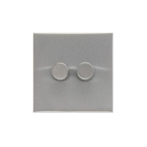 Winchester Range Satin Chrome Switches & Sockets, W03 - 2G Multi Location Secondary Dimmer by Heritage Brass By M-Marcus