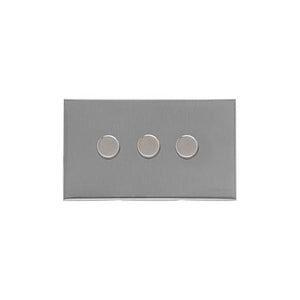 Winchester Range Satin Chrome Switches & Sockets, W03 - 3G Multi Location Primary Dimmer by Heritage Brass By M-Marcus