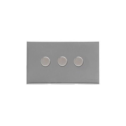 Winchester Range Satin Chrome Switches & Sockets, W03 - 3G Multi Location Primary Dimmer by Heritage Brass By M-Marcus