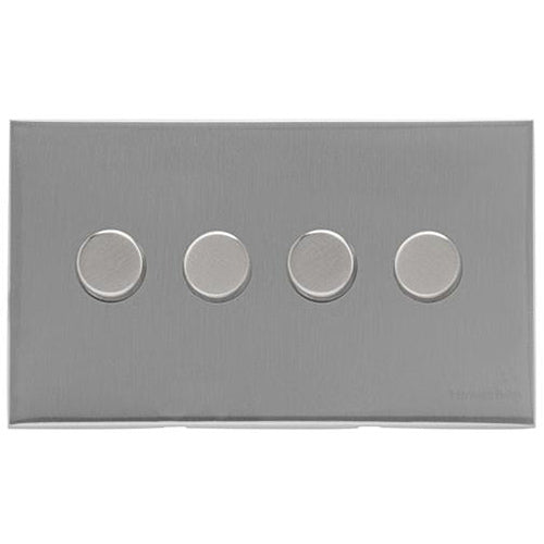 Winchester Range Satin Chrome Switches & Sockets, W03 - 4G Multi Location Secondary Dimmer by Heritage Brass By M-Marcus
