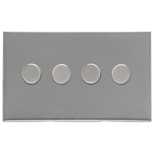 Winchester Range Satin Chrome Switches & Sockets, W03 - 4G Multi Location Primary Dimmer by Heritage Brass By M-Marcus