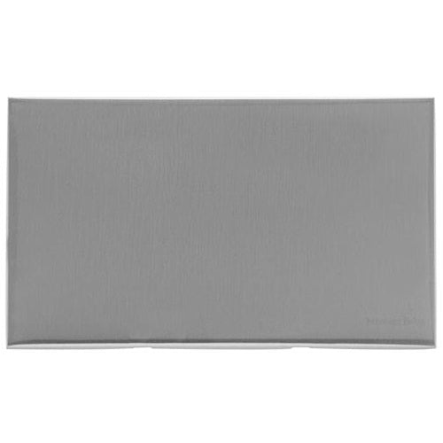Winchester Range Satin Chrome Switches & Sockets, W03 - Double Blank Plate by Heritage Brass By M-Marcus