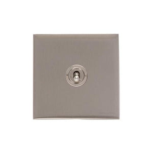 Windsor Range Satin Nickel Switches & Sockets, WN5 - 1 Gang Intermediate Toggle Switch by Heritage Brass By M-Marcus