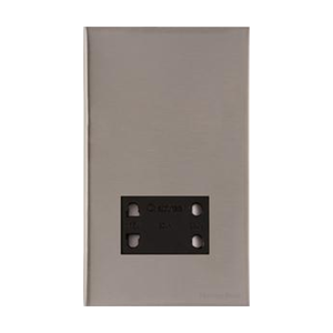 Winchester Range Satin Nickel Switches & Sockets, W05 - Shaver Socket Output Voltage 110/240V by Heritage Brass By M-Marcus