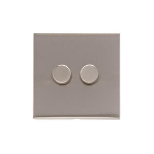 Winchester Range Satin Nickel Switches & Sockets, W05 - 2G Multi Location Secondary Dimmer by Heritage Brass By M-Marcus
