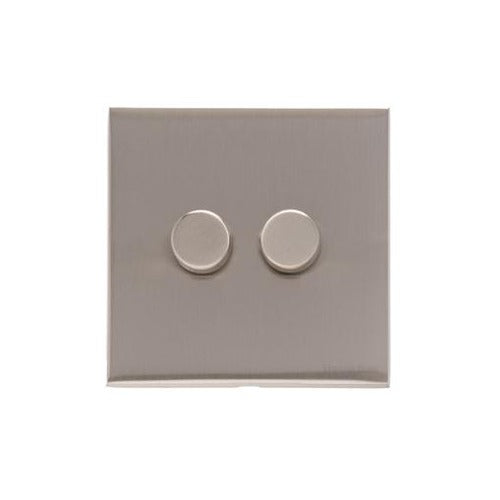 Winchester Range Satin Nickel Switches & Sockets, W05 - 2G Multi Location Secondary Dimmer by Heritage Brass By M-Marcus