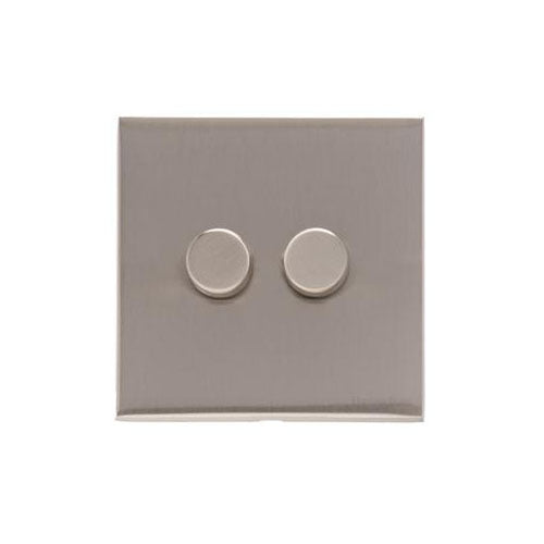Winchester Range Satin Nickel Switches & Sockets, W05 - 2G Multi Location Secondary Dimmer by Heritage Brass By M-Marcus