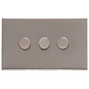 Winchester Range Satin Nickel Switches & Sockets, W05 - 3G Multi Location Secondary Dimmer by Heritage Brass By M-Marcus