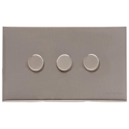 Winchester Range Satin Nickel Switches & Sockets, W05 - 3G Multi Location Secondary Dimmer by Heritage Brass By M-Marcus