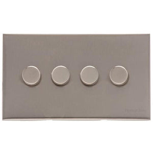 Windsor Range Satin Nickel Switches & Sockets, WN5 - 4G Multi Location Secondary Dimmer by Heritage Brass By M-Marcus