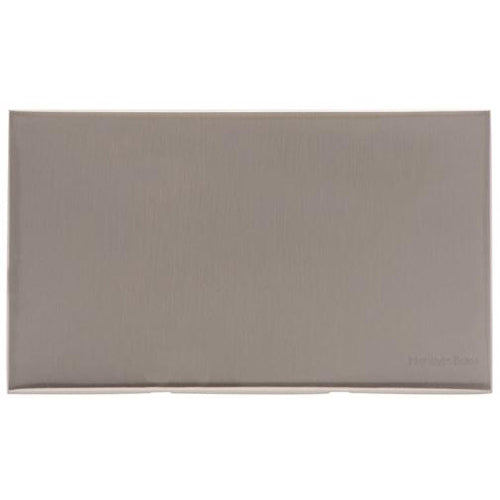 Winchester Range Satin Nickel Switches & Sockets, W05 - Double Blank Plate by Heritage Brass By M-Marcus