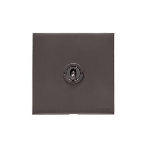 Windsor Range Matt Bronze Switches & Sockets, WN9 - 1 Gang Intermediate Toggle Switch by Heritage Brass By M-Marcus