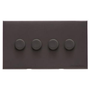 Winchester Range Matt Bronze Switches & Sockets, W09 - 4G Multi Location Primary Dimmer by Heritage Brass By M-Marcus