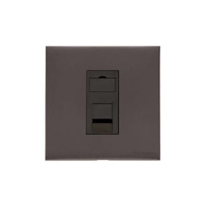 Winchester Range Matt Bronze Switches & Sockets, W09 - 1 Gang RJ45 by Heritage Brass By M-Marcus