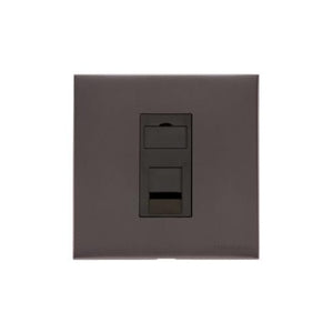Winchester Range Matt Bronze Switches & Sockets, W09 - 1 Gang RJ45 by Heritage Brass By M-Marcus