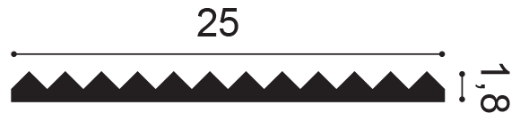 W108 ZIGZAG Orac 3D Wall Panel