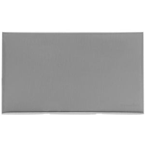 Winchester Range Satin Chrome Silk Switches & Sockets, W35 - Double Blank Plate by Heritage Brass By M-Marcus
