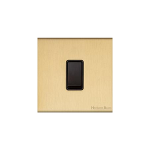Windsor Range Matt Brass Switches & Sockets, WN40 - 1 Gang Rocker Switch by Heritage Brass By M-Marcus