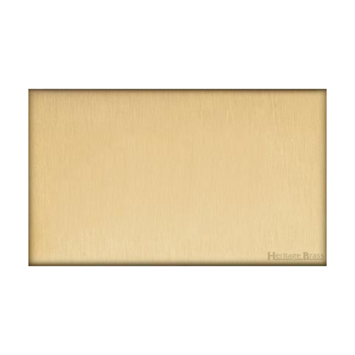 Windsor Range Matt Brass Switches & Sockets, WN40 - Double Blank Plate by Heritage Brass By M-Marcus