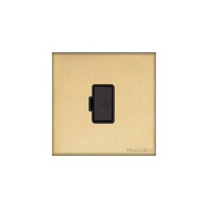 Windsor Range Matt Brass Switches & Sockets, WN40 - Unswitched Spur (13 Amp) by Heritage Brass By M-Marcus