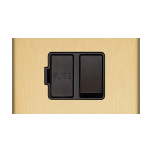 Windsor Range Matt Brass Switches & Sockets, WN40 - Switched Spur (13 Amp) by Heritage Brass By M-Marcus