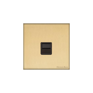 Windsor Range Matt Brass Switches & Sockets, WN40 - 1 Gang Master Line Socket by Heritage Brass By M-Marcus