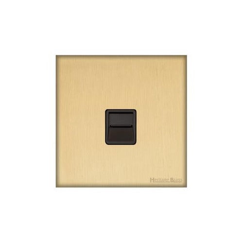 Windsor Range Matt Brass Switches & Sockets, WN40 - 1 Gang Master Line Socket by Heritage Brass By M-Marcus