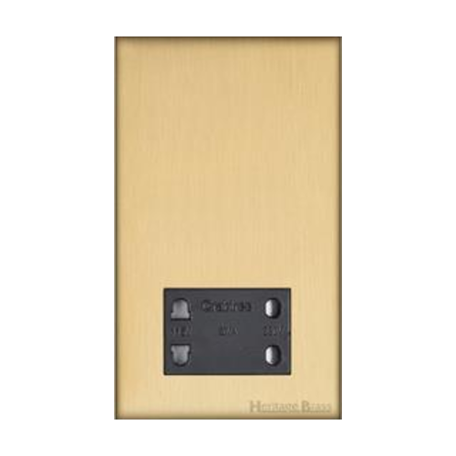 Windsor Range Matt Brass Switches & Sockets, WN40 - Shaver Socket Output Voltage 110/240V by Heritage Brass By M-Marcus
