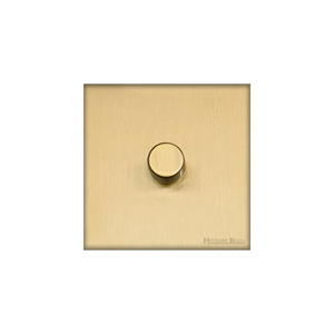 Windsor Range Matt Brass Switches & Sockets, WN40 - 1G Multi Location Secondary Dimmer by Heritage Brass By M-Marcus