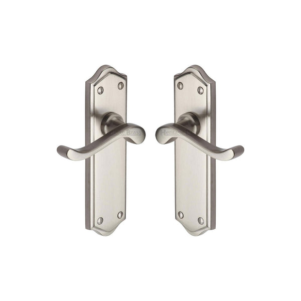 Buckingham Door Handle on Plate by M Marcus - Heritage Brass