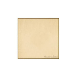 Winchester Range Satin Brass Switches & Sockets, W44 - Single Blank Plate by Heritage Brass By M-Marcus