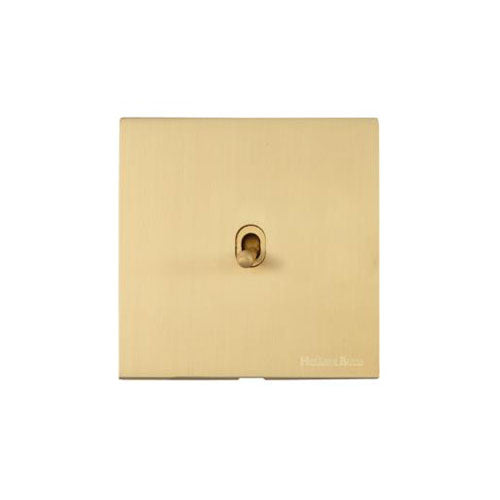 Windsor Range Matt Brass Switches & Sockets, WN40 - 1 Gang Intermediate Stockholm Toggle by Heritage Brass By M-Marcus