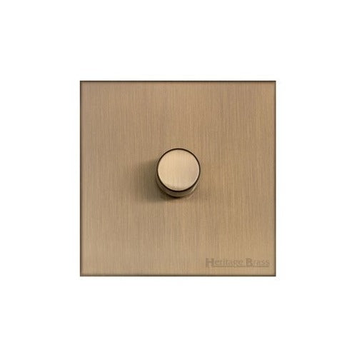 Winchester Range Antique Brass Switches & Sockets, W91 - 1G Multi Location Secondary Dimmer by Heritage Brass By M-Marcus