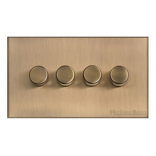 Winchester Range Antique Brass Switches & Sockets, W91 - 4G Multi Location Secondary Dimmer by Heritage Brass By M-Marcus