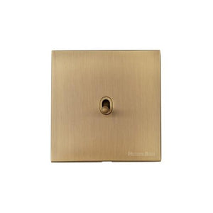 Windsor Range Antique Brass Switches & Sockets, WN91 - 1 Gang Intermediate Stockholm Toggle by Heritage Brass By M-Marcus