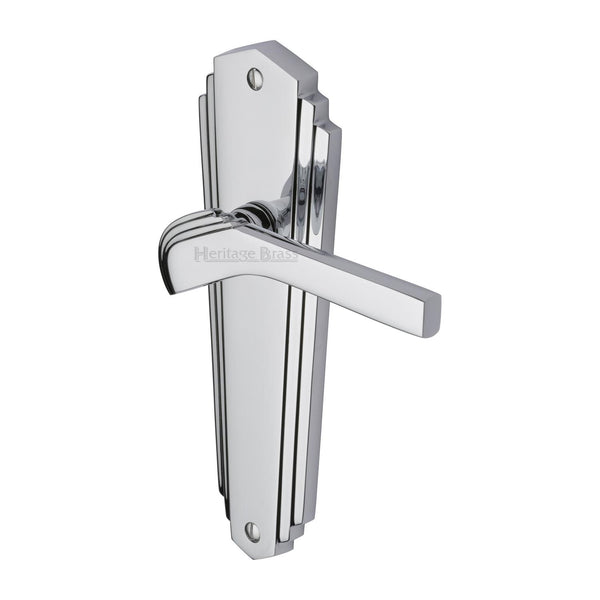 Waldorf Door Handle on Plate by M Marcus - Heritage Brass
