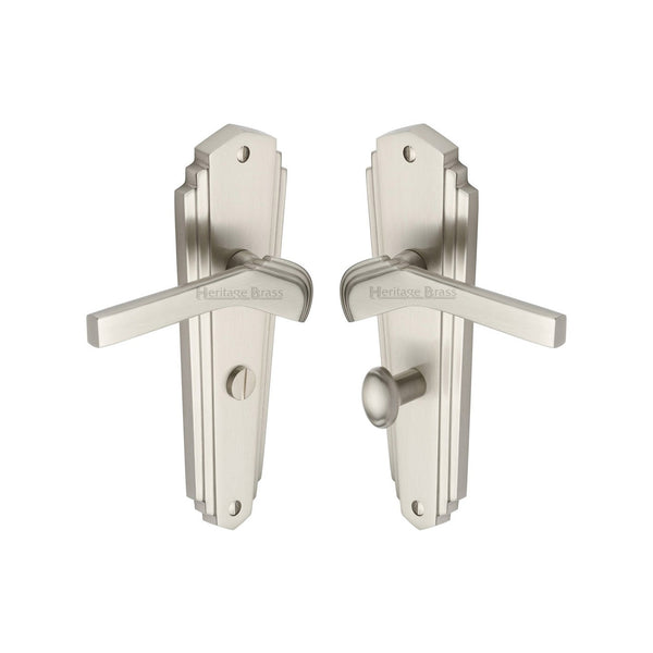 Waldorf Door Handle on Plate by M Marcus - Heritage Brass